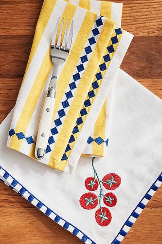 Les serviettes de table Bistro Tile, ensemble de 2: édition Italia taille: S chez - Anthropologie - Modalova