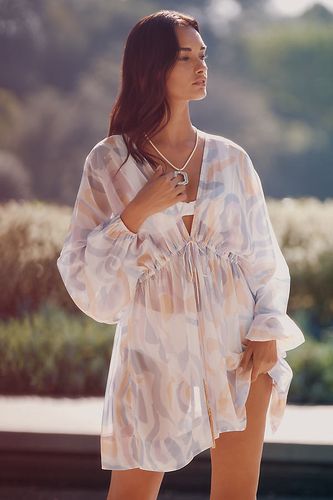 Printed Drawstring Getaway Kaftan chez Anthropologie - Celandine - Modalova
