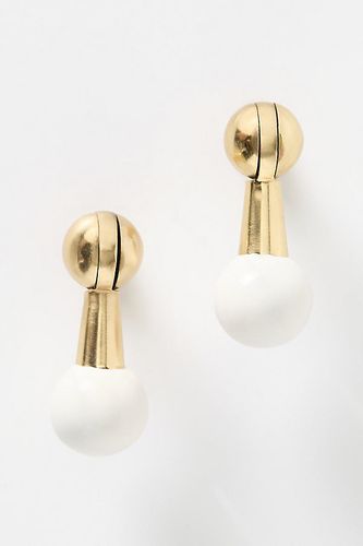 Bouton pendentif en laiton Atina, ensemble de 2 en White chez - Anthropologie - Modalova