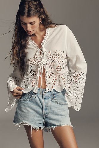 Chemisier à aillets avec naud devant en - By Anthropologie - Modalova