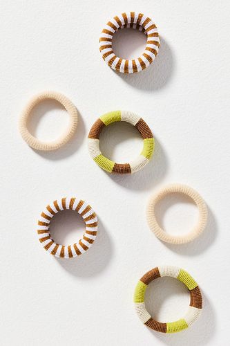 Élastiques à cheveux rayés, ensemble de 6 par - By Anthropologie - Modalova