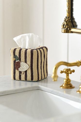 Housse de boîte à mouchoirs perlée Duck Icon chez - Anthropologie - Modalova