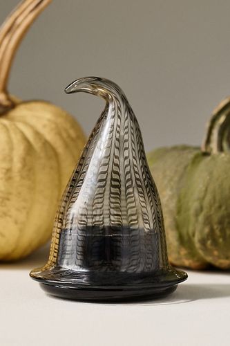 Bougie Figurative en Verre Chapeau de Sorcière Citrouille Ambrée & Épices en taille: XS chez - Anthropologie - Modalova