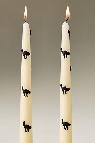 Bougies effilées icônes d'Halloween, ensemble de 2 en chez - Anthropologie - Modalova
