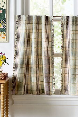 Rideaux de café en coton à bords volantés Tucker By , ensemble de 2 taille: 25" x36" s/2 - Anthropologie - Modalova