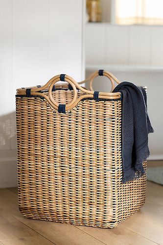 Panier en rotin avec poignées en chez - Anthropologie - Modalova
