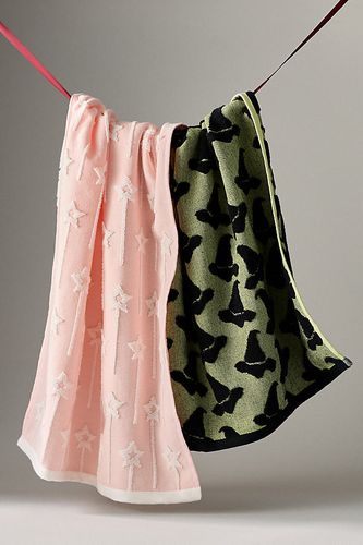 Torchons de thé effrayants en jacquard Icon, ensemble de 2 en Green taille: S chez - Anthropologie - Modalova
