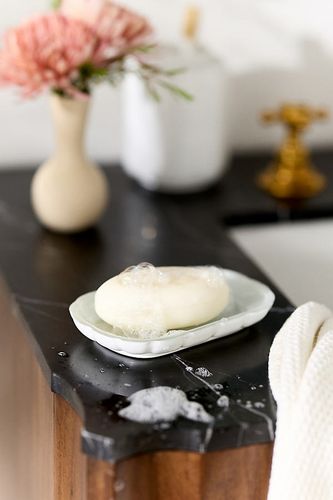 Porte-savon en verre festonné Eloise en chez - Anthropologie - Modalova