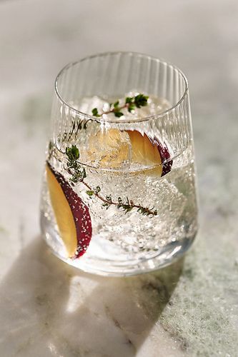 Verres à vin sans pied Reflections, ensemble de 4 en Clear taille: S chez - Anthropologie - Modalova