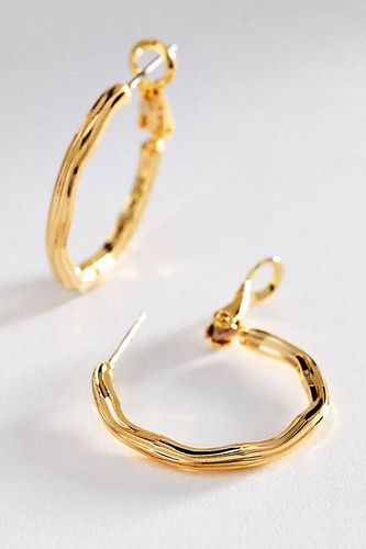 Boucles d'oreilles créoles côtelées en chez - Anthropologie - Modalova