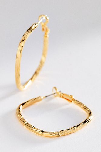 Boucles d'oreilles créoles carrées texturées par en - By Anthropologie - Modalova
