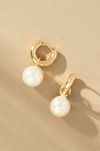 Boucles d'oreilles créoles avec perle par en - By Anthropologie - Modalova