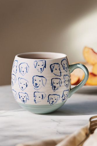 Mug en grès en Blue chez Anthropologie - Leah Reena Goren - Modalova