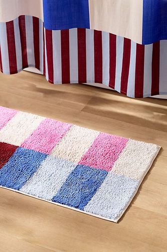 Cotton Woven Striped Bathmat chez Anthropologie - Damson Madder - Modalova