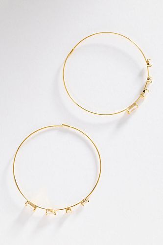 Boucles d'oreilles créoles en cristal par en - By Anthropologie - Modalova