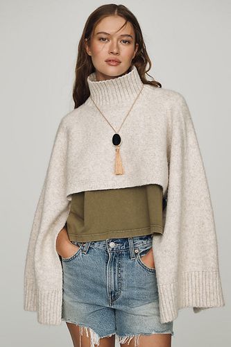 Poncho court à col cheminée - By Anthropologie - Modalova