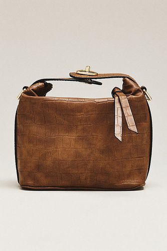 Sac structuré en simili-cuir effet croco en chez Anthropologie - Maeve - Modalova