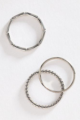 Ensemble de 3 bagues résistantes à l'eau par en Silver taille: Uk 10 - By Anthropologie - Modalova