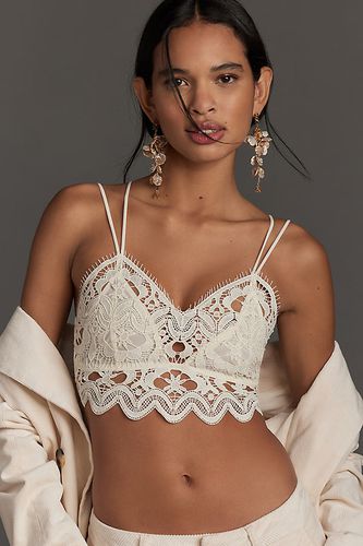 Haut soutien-gorge en dentelle Viviette en White taille: XS chez - Anthropologie - Modalova