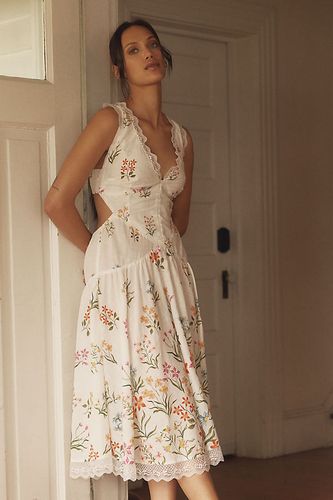 Robe mi-longue à taille basse et dos ouvert taille: XS - By Anthropologie - Modalova