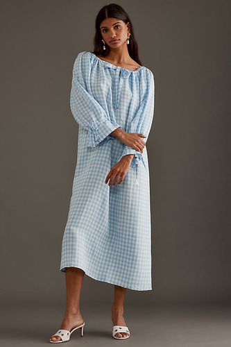 Robe Midi en Lin Cha-Cha en Blue taille: 2XS/XS chez Anthropologie - Sleeper - Modalova