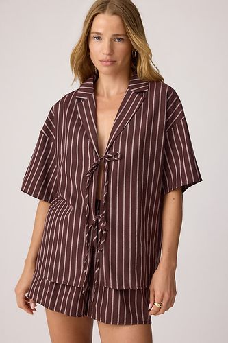 Chemise à rayures Lara avec naud devant taille: Uk 6 chez Anthropologie - 4th & Reckless - Modalova