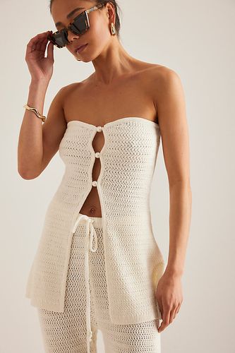 Haut Bandeau en Maille Crochet Gigi en White taille: Uk 10 chez Anthropologie - 4th & Reckless - Modalova