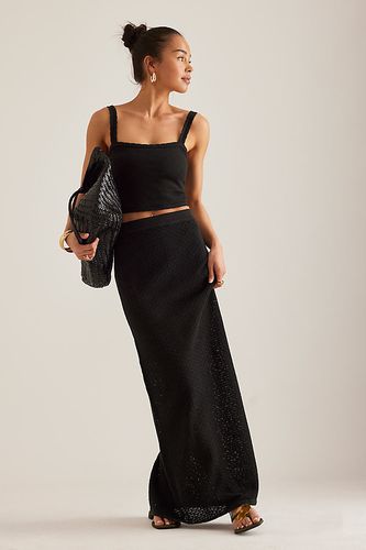 Jupe Longue Tricotée Romi en Black taille: Uk 8 chez Anthropologie - 4th & Reckless - Modalova