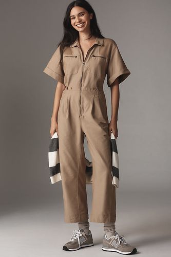 Combinaison utilitaire à manches courtes de pratique quotidienne par en Beige, taille: XS - Daily Practice by Anthropologie - Modalova
