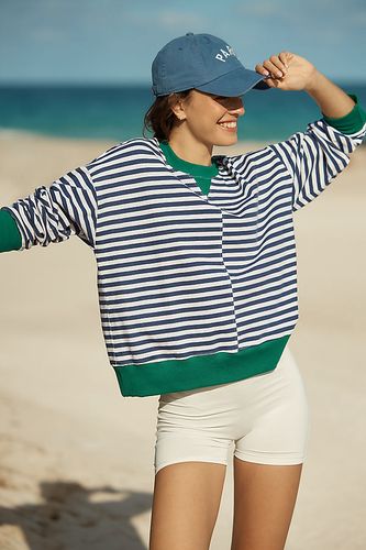 Asymmetrical Striped Long-Sleeve Top en White taille: XS chez Anthropologie - Sundry - Modalova