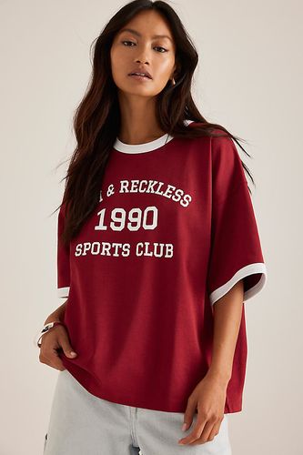 Kayleigh Ringer T-Shirt en Red taille: S chez Anthropologie - 4th & Reckless - Modalova