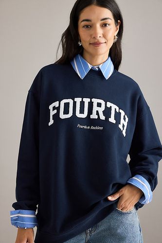 Sweat-shirt à slogan en taille: XS chez Anthropologie - 4th & Reckless - Modalova