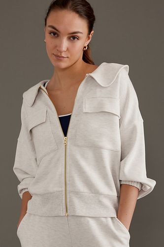 Sweatshirt zippé à col Lisburn en White taille: L chez Anthropologie - Varley - Modalova
