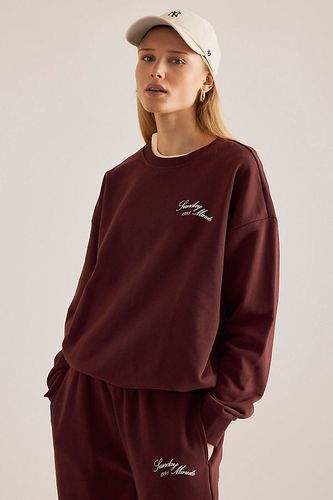 Crew Sweatshirt en Purple taille: XS chez Anthropologie - Sunday Minute - Modalova