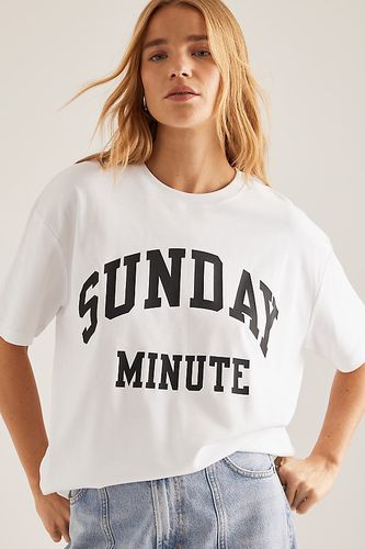 T-shirt surdimensionné en White taille: XS chez Anthropologie - Sunday Minute - Modalova