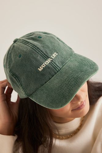 Casquette de baseball brodée Matcha Life par en - By Anthropologie - Modalova