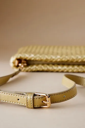 Daisy Woven Faux-Leather Crossbody Bag en chez Anthropologie - Melie Bianco - Modalova
