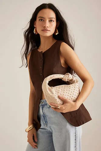 Larissa Studded Faux-Leather Shoulder Bag en White chez Anthropologie - Melie Bianco - Modalova