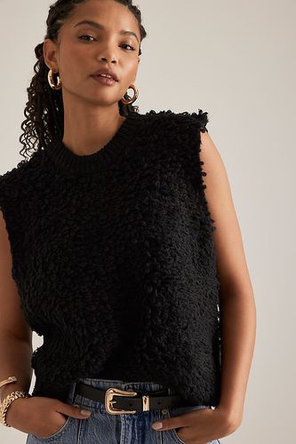 Haut Gilet Tricoté Bouclé en Black chez Anthropologie - In Things - Modalova