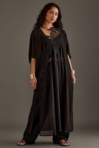 Sheer Lace Kaftan en Black - By Anthropologie - Modalova