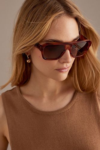 Les lunettes de soleil aviateur polarisées Eloise en Orange - Par Anthropologie - Modalova