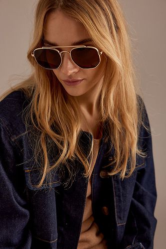 Lunettes de soleil style aviateur The Saba en Gold - Par Anthropologie - Modalova