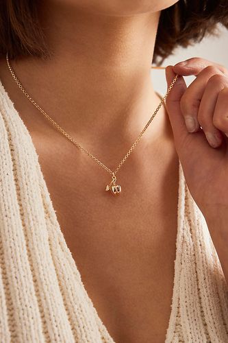 Gold-Plated Apple Pendant Necklace par - By Anthropologie - Modalova