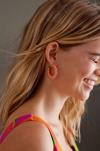 Anneaux en raphia en Orange chez - Anthropologie - Modalova