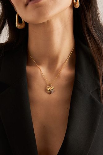 Collier Pendentif Caur Électrique Déco Plaqué Or en chez Anthropologie - Rachel Jackson - Modalova