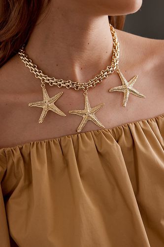Triple Starfish Chain Necklace en chez - Anthropologie - Modalova