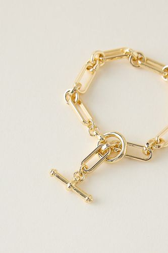 Bracelet T-Bar à Grosse Chaîne en Gold, chez - Anthropologie - Modalova
