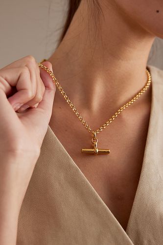 Collier à chaîne T-Bar moyen plaqué or en Gold chez Anthropologie - Tilly Sveaas - Modalova