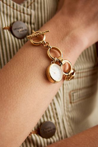 Montre ovale avec breloque et bracelet à maillons plaqué or Rosefield par en , chez Anthropologie - Rosefield Watches - Modalova