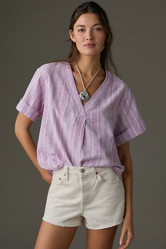 Chemise Henley en Lin Surf en taille: L chez Anthropologie - Pilcro - Modalova